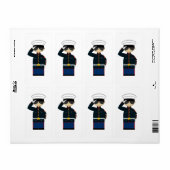 US Marine Corp NCO Saluting Sticker (Vorne)