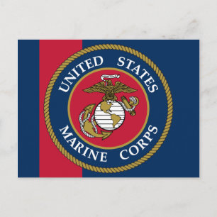 US Marine Corps - Blue Postkarte