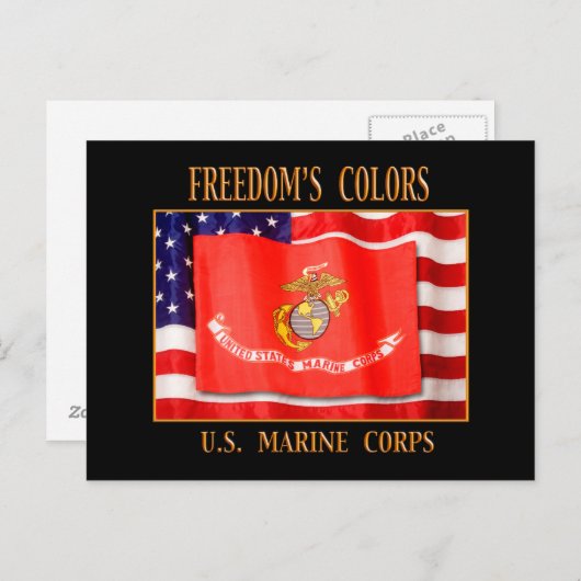 US Marine Corps Postcard Postkarte (Vorne/Hinten)