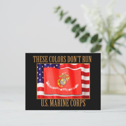 US Marine Corps Postcard Postkarte (Stehend Vorderseite)