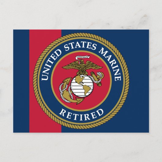 US Marine Corps - Remüde Blue Postkarte (Vorderseite)