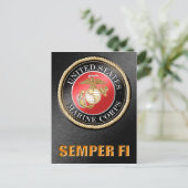 US Marine Corps Semper Fi Postkarten (Stehend Vorderseite)