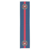 US Marine Corps - Veteran Blue Red Strip Kurzer Tischläufer (Vorderseite)