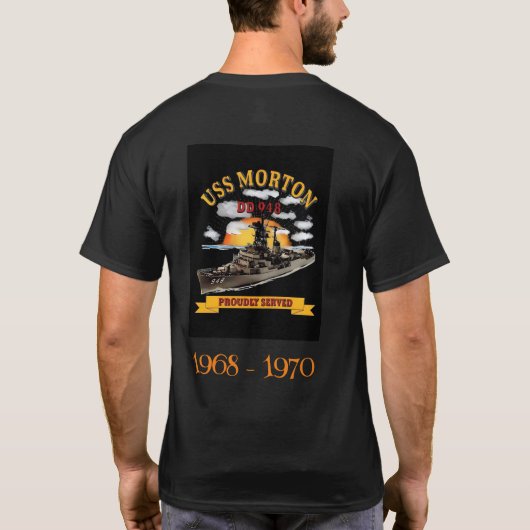 US-Marine DD948 USS Morton T - Shirt (Rückseite)
