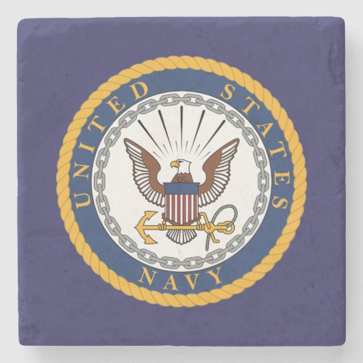 US-Marine-Emblem Steinuntersetzer (Vorderseite)