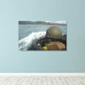 US-Marine fährt ein amphibisches Angriffsfahrzeug Leinwanddruck (Insitu (Holzboden))