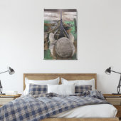 US Marine feuert eine Maschinenpistole vom Typ M2 Leinwanddruck (Insitu (Schlafzimmer))