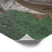 US Marine feuert eine Maschinenpistole vom Typ M2  Poster (Ecke)