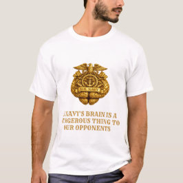 US-Marine-Goldhirn-Emblem-T-Shirt T-Shirt