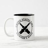 US MARINE Gunner-Kaffeetasse Zweifarbige Tasse (Links)