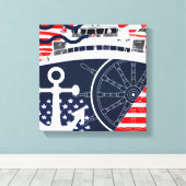 US-Marine Leinwanddruck (Insitu (Holzboden))