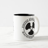 US MARINE machinistische Kaffeetasse (VorderseiteRechts)