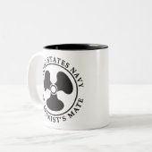 US MARINE machinistische Kaffeetasse (Vorderseite Links)