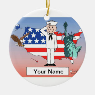 US-Marine - Mann Keramikornament
