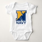 US-Marine | Marine Initial N Baby Strampler (Vorderseite)