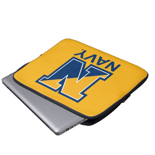 US-Marine | Marine Initial N Laptopschutzhülle (Vorne Knopf)