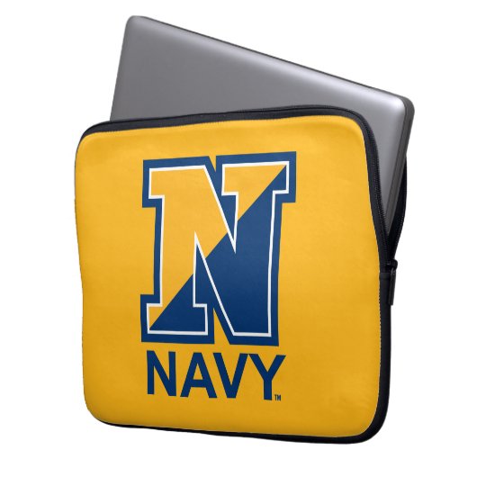 US-Marine | Marine Initial N Laptopschutzhülle (Vorderseite Links)