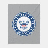 US-Marine | Navy Alt Emblem Fleecedecke (Vorderseite)