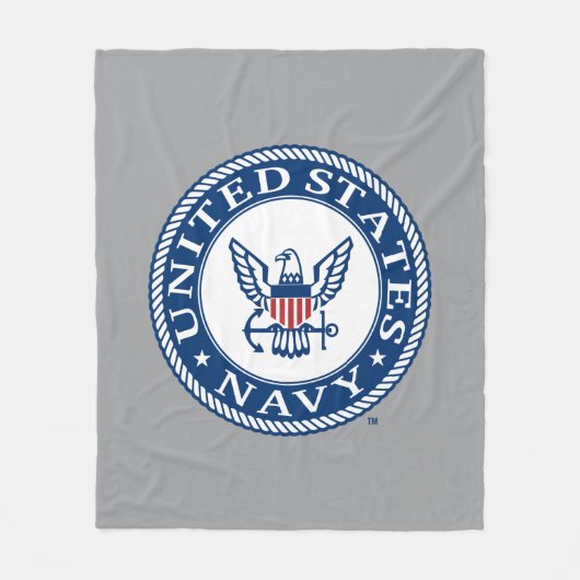 US-Marine | Navy Alt Emblem Fleecedecke (Vorderseite)