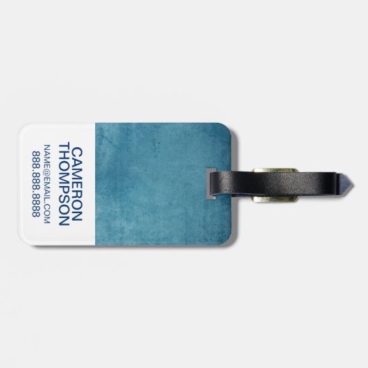 US-Marine | Navy Alt Emblem Gepäckanhänger (Rückseite horizontal)