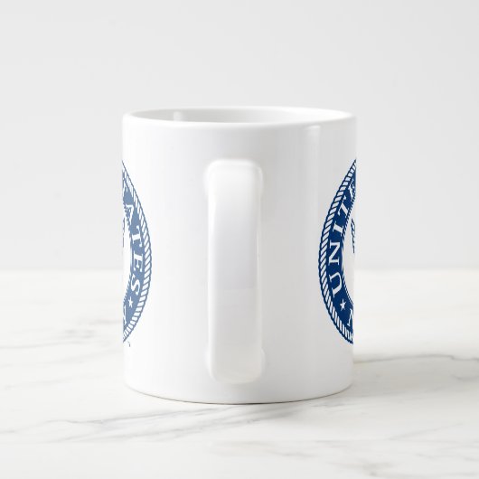 US-Marine | Navy Alt Emblem Jumbo-Tasse (Rückseite)