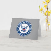 US-Marine | Navy Alt Emblem Karte (Gelbe Blume)