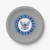 US-Marine | Navy Alt Emblem Pappteller (Vorderseite)