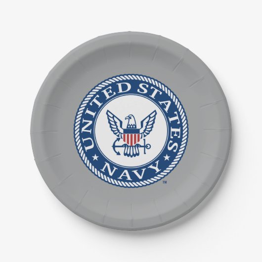 US-Marine | Navy Alt Emblem Pappteller (Vorderseite)