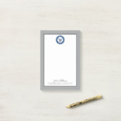 US-Marine | Navy Alt Emblem Post-it Klebezettel (Auf Schreibtisch)