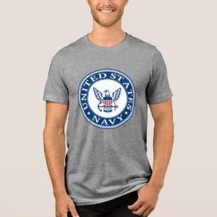 US-Marine Navy Alt Emblem Tri-Blend Shirt