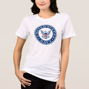US-Marine   Navy Alt Emblem Tri-Blend Shirt