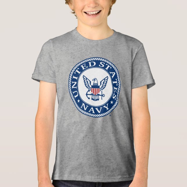 US-Marine | Navy Alt Emblem Tri-Blend Shirt (Vorderseite)
