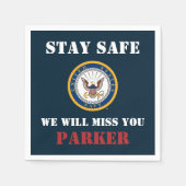 US-Marine | Navy Emblem | Abschiedliches Party Serviette (Vorderseite)