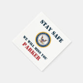 US-Marine | Navy Emblem | Abschiedliches Party Serviette (Ecke)