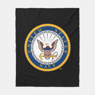 US-Marine Navy Emblem Fleecedecke