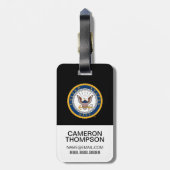 US-Marine | Navy Emblem Gepäckanhänger (Rückseite vertikal)