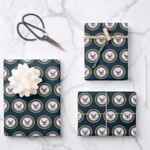 US-Marine Navy Emblem Geschenkpapier Set