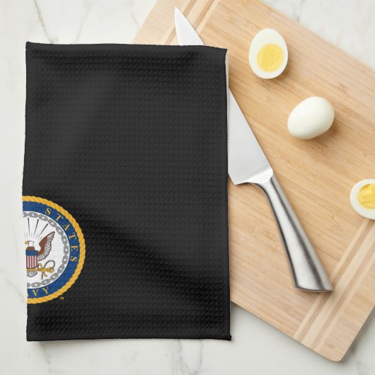 US-Marine | Navy Emblem Geschirrtuch (Viertel Falte)