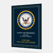 US-Marine | Navy Emblem | glückliche Pensionierung Acrylschild (Winkel)