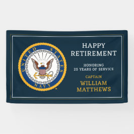 US-Marine | Navy Emblem | glückliche Pensionierung Banner