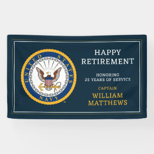 US-Marine Navy Emblem glückliche Pensionierung Banner