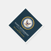 US-Marine | Navy Emblem | glückliche Pensionierung Serviette (Ecke)