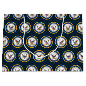 US-Marine | Navy Emblem Große Geschenktüte (Vorderseite)