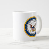 US-Marine | Navy Emblem Jumbo-Tasse (Vorderseite Rechts)