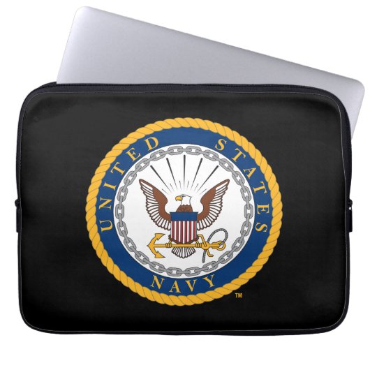 US-Marine | Navy Emblem Laptopschutzhülle (Vorderseite)