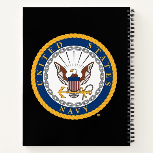 US-Marine | Navy Emblem Notizblock (Rückseite)