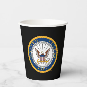 US-Marine   Navy Emblem Pappbecher
