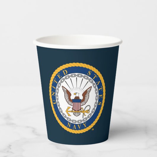 US-Marine | Navy Emblem Pappbecher (Vorderseite)