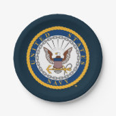 US-Marine | Navy Emblem Pappteller (Vorderseite)