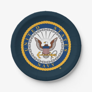 US-Marine Navy Emblem Pappteller